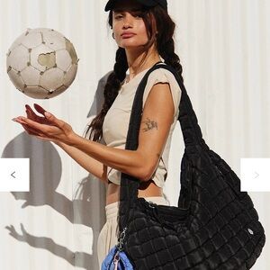 Free People Black Quilted Shoulder Bag